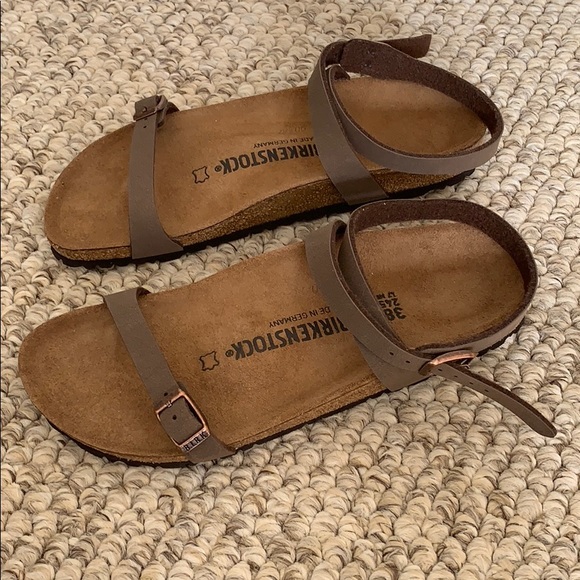 Birkenstock Doloa Taupe Mocha rose wrap Sandals 38 - Picture 2 of 7